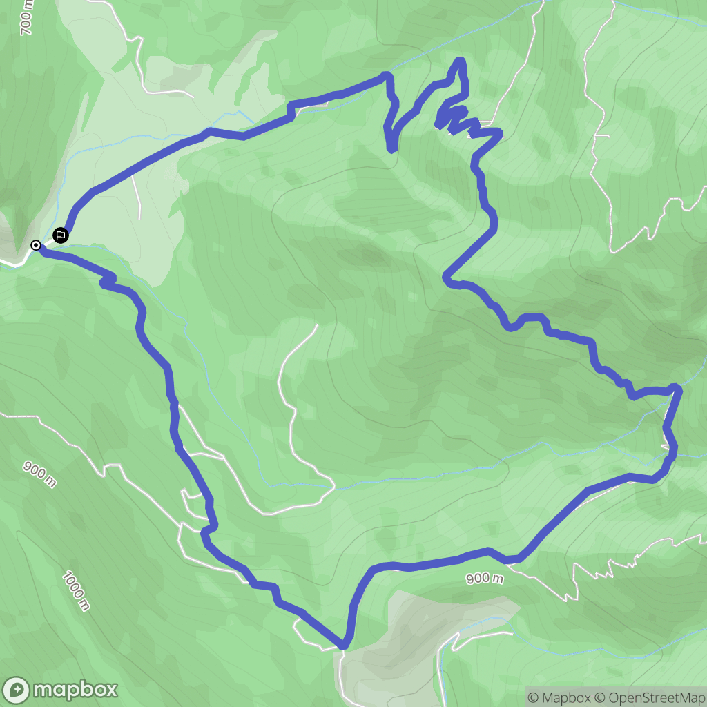 Die : carte du parcours de randonnée - France
