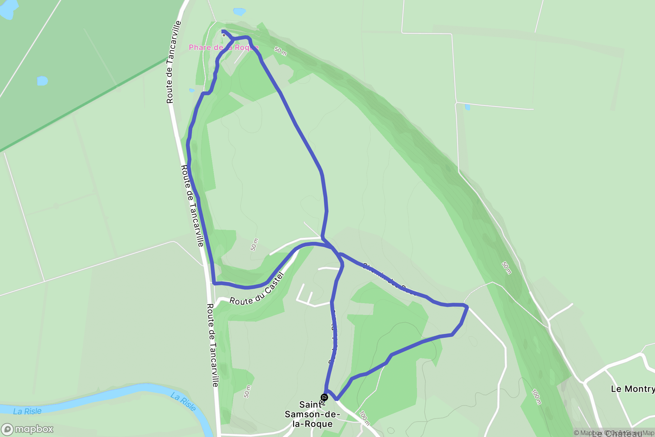 Saint-Samson-de-la-Roque: routekaart voor buitenactiviteiten - France