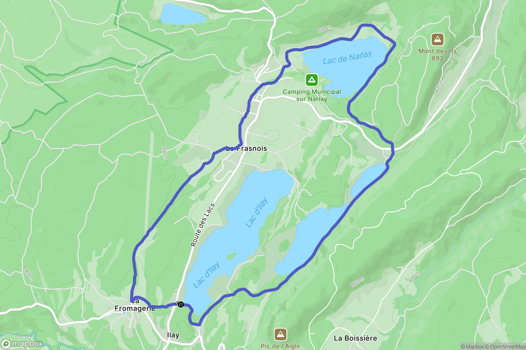Le Frasnois: routekaart voor buitenactiviteiten - France