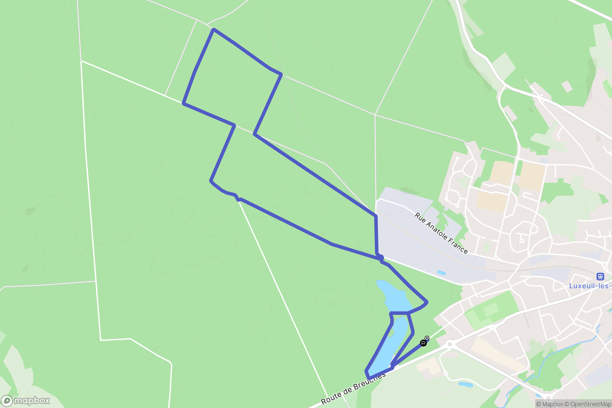 Luxeuil-les-Bains: routekaart voor buitenactiviteiten - France