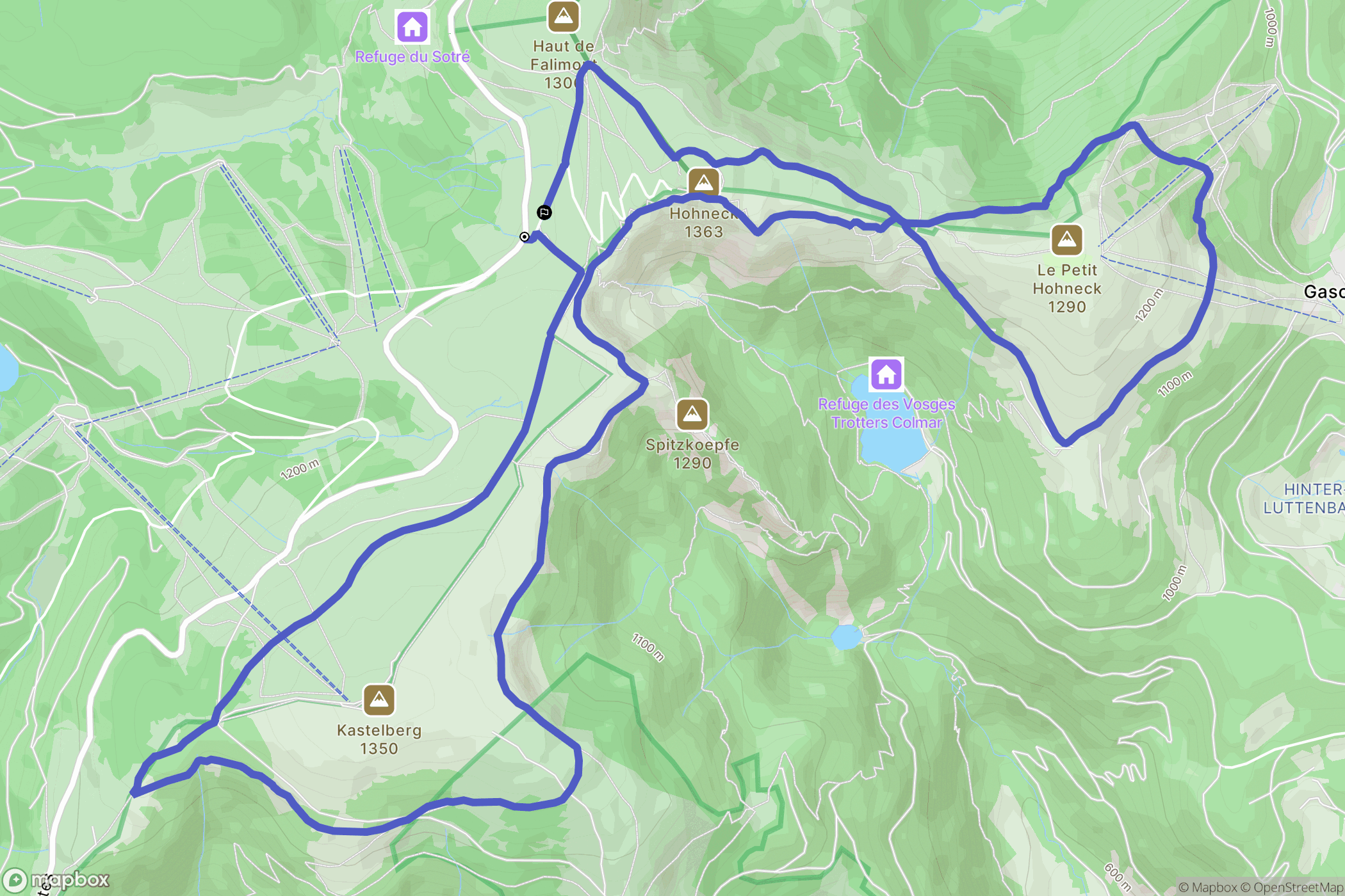 La Bresse: routekaart voor buitenactiviteiten - France