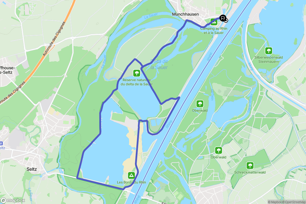 Munchhausen : carte du parcours de randonnée - France