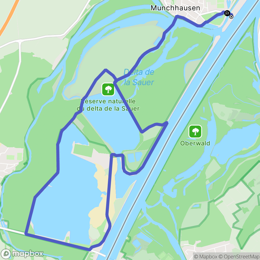Munchhausen : carte du parcours de randonnée - France