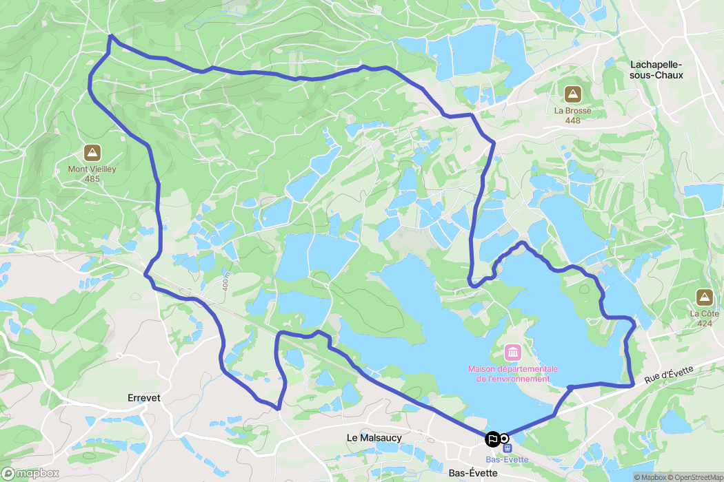 Évette-Salbert: routekaart voor buitenactiviteiten - France