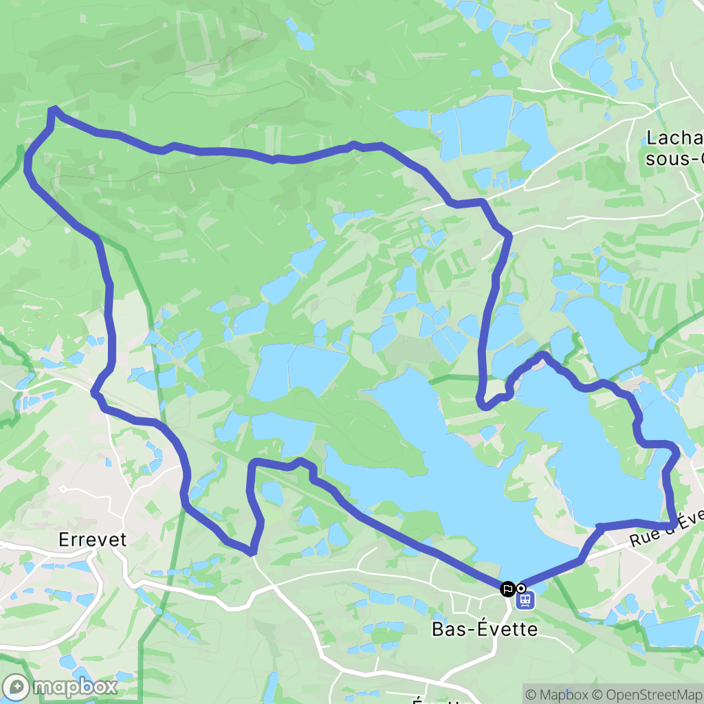 Évette-Salbert: routekaart voor buitenactiviteiten - France