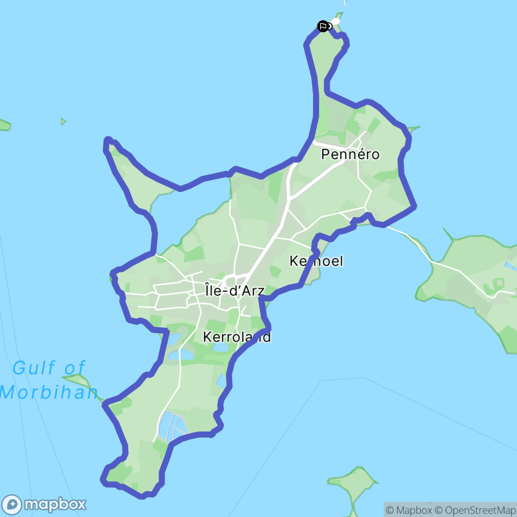 Ile d'Arz: routekaart voor buitenactiviteiten - France