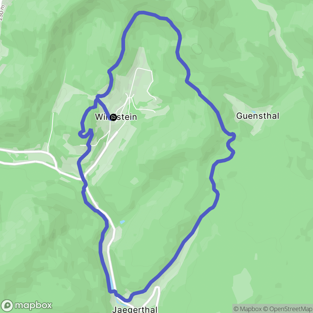 Windstein : carte du parcours de randonnée - France