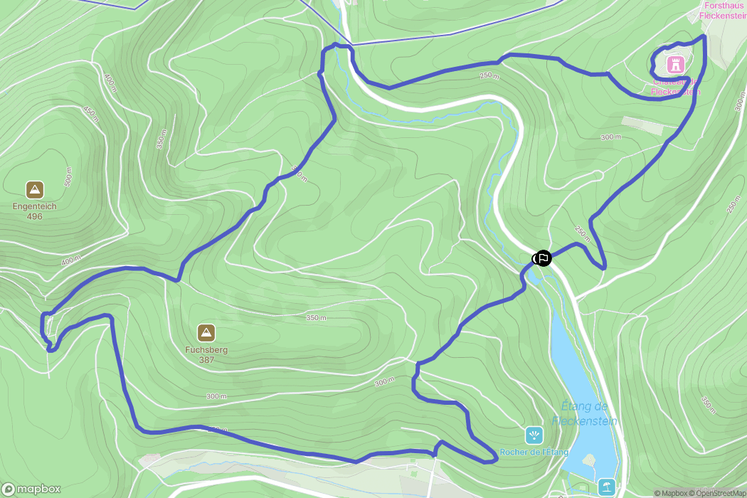 Lembach : carte du parcours de randonnée - France