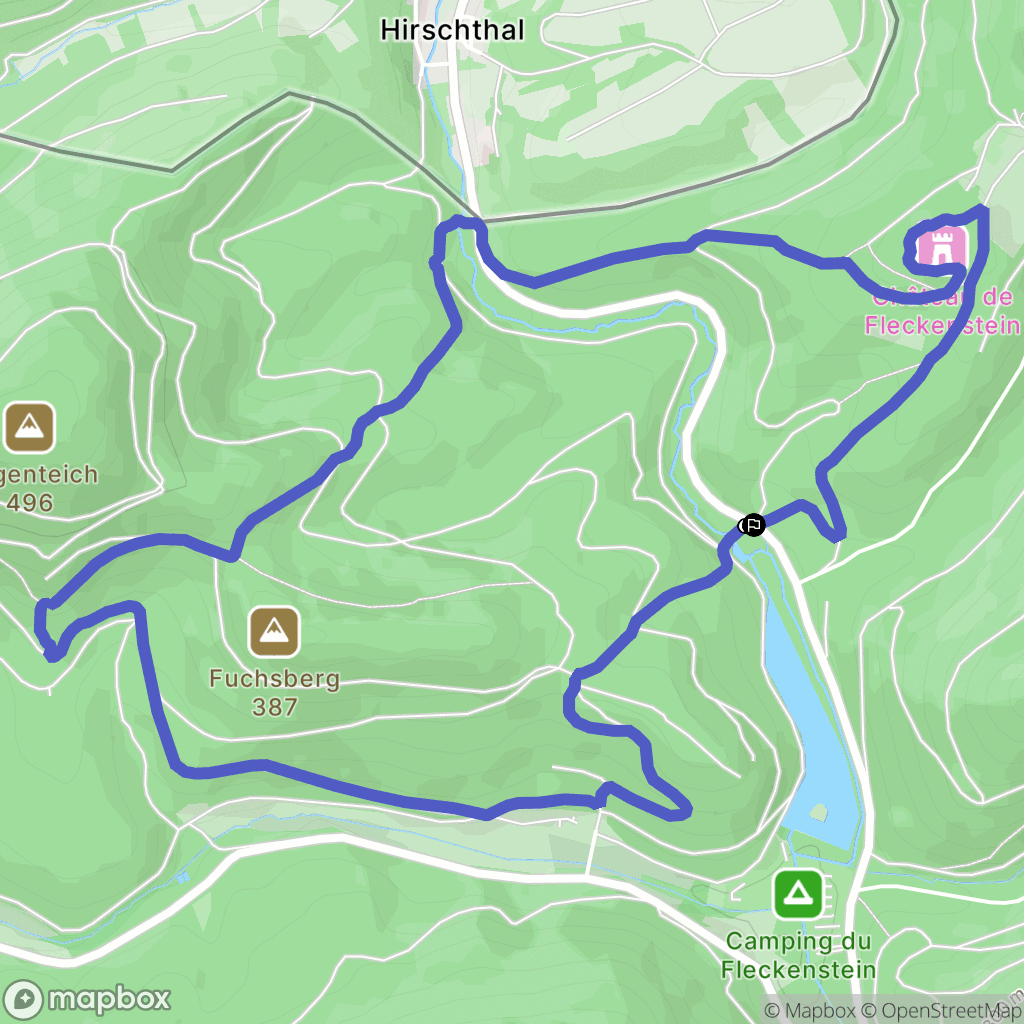 Lembach : carte du parcours de randonnée - France