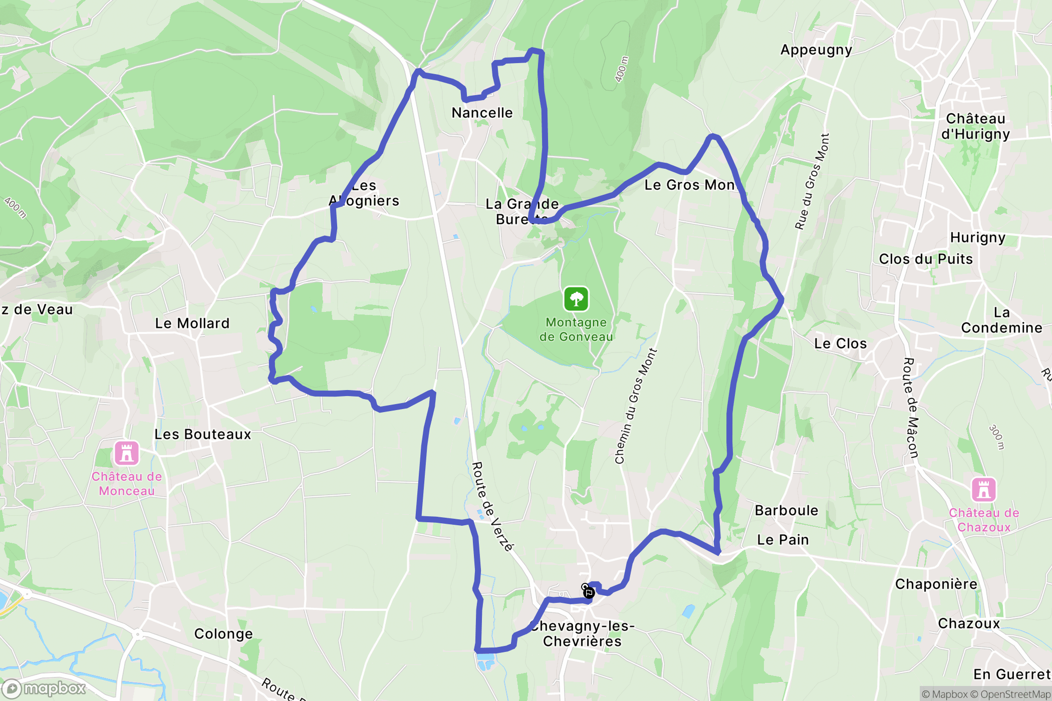 Chevagny-les-Chevrières: routekaart voor buitenactiviteiten - France