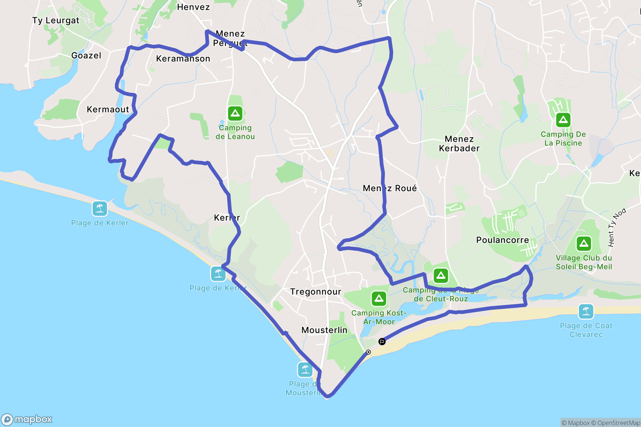 Fouesnant: routekaart voor buitenactiviteiten - France