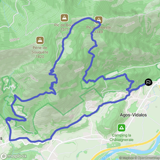 Agos-Vidalos: routekaart voor buitenactiviteiten - France