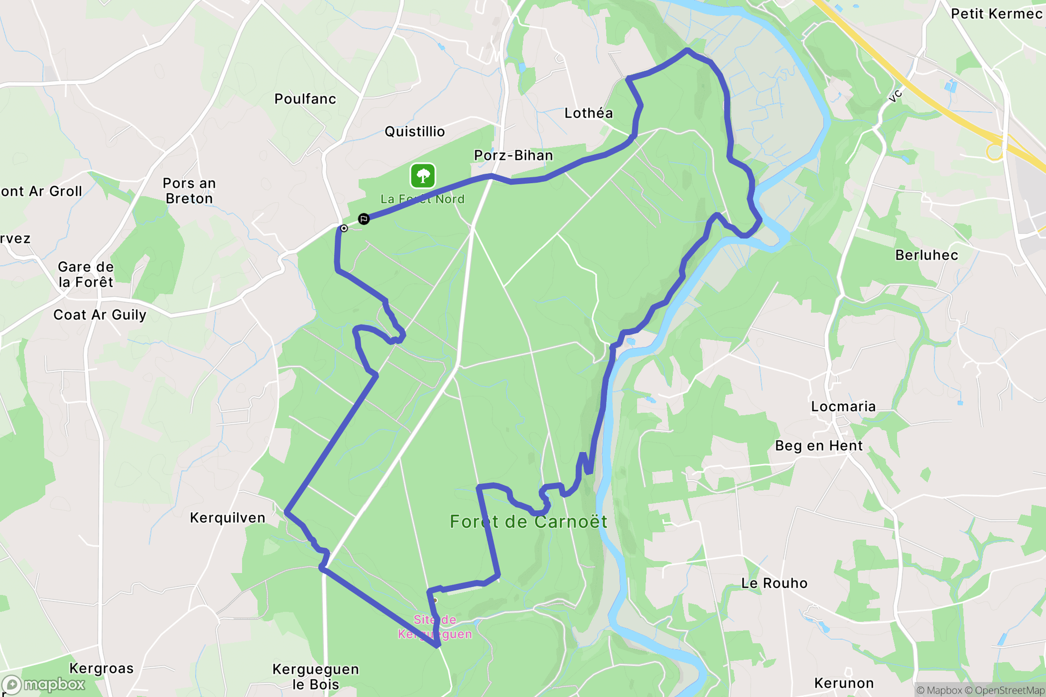 Quimperlé: routekaart voor buitenactiviteiten - France