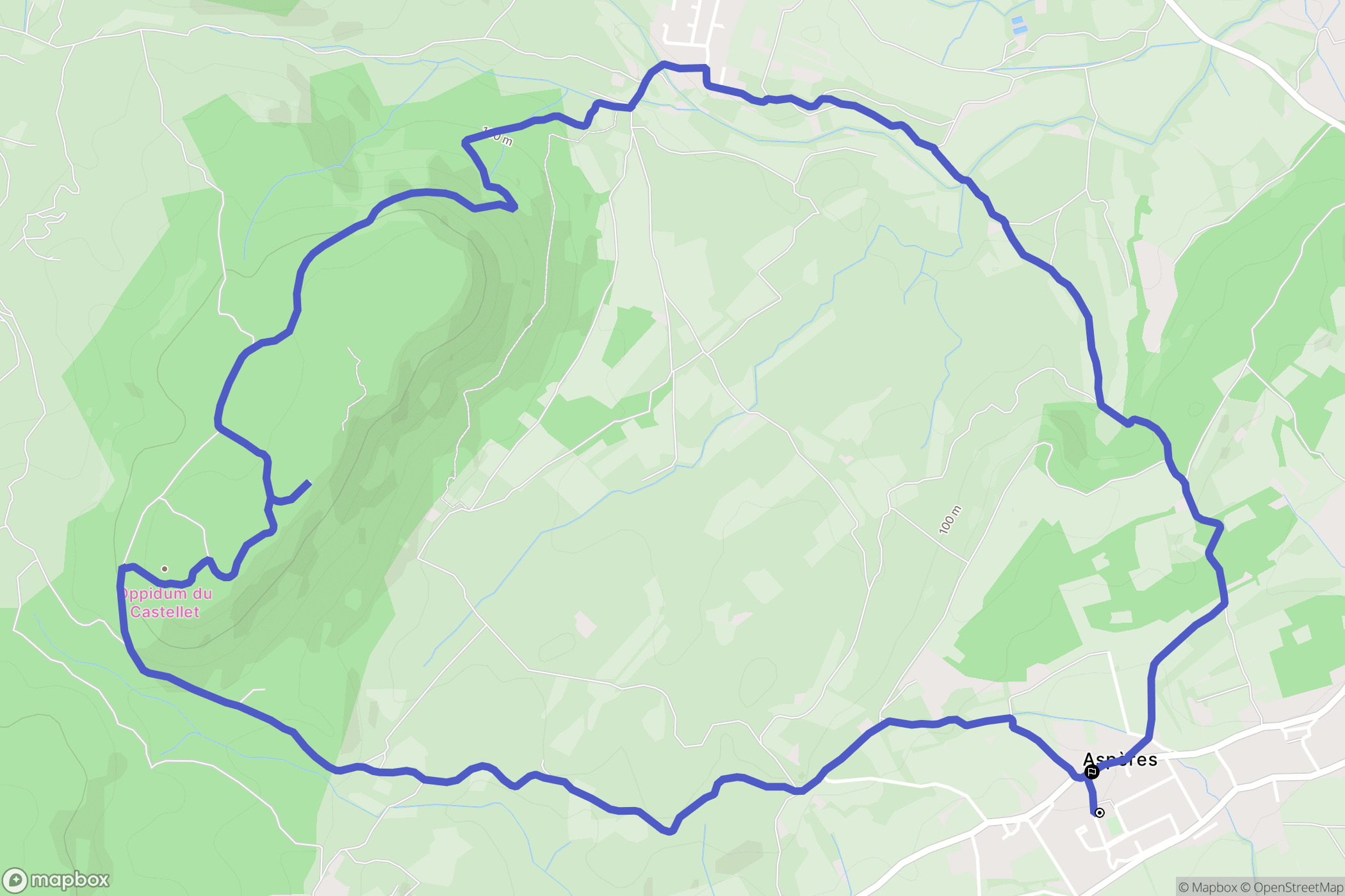 Aspères: routekaart voor buitenactiviteiten - France