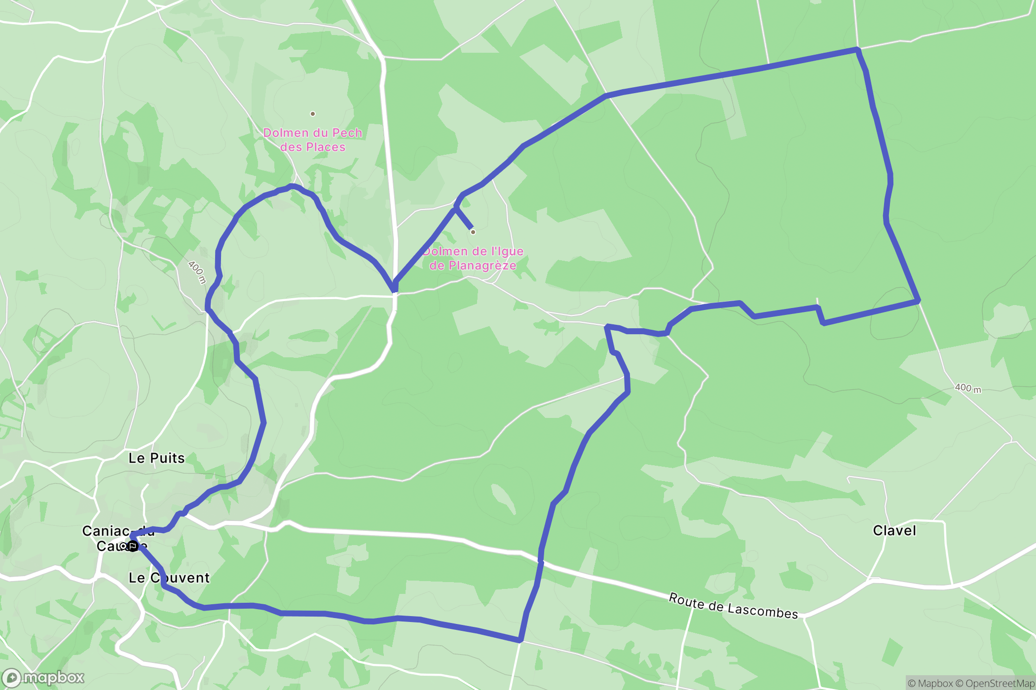 Caniac-du-Causse: routekaart voor buitenactiviteiten - France