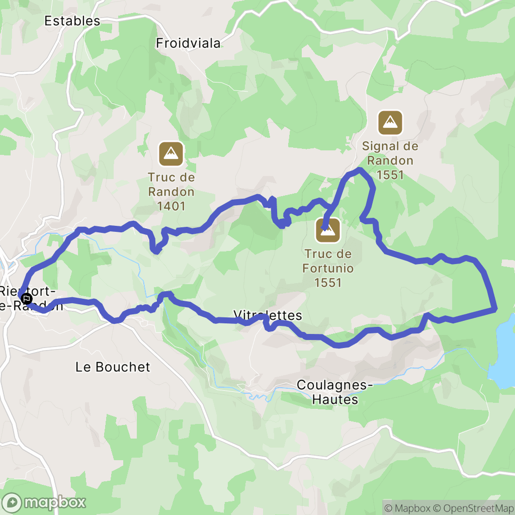 Monts-de-Randon: routekaart voor buitenactiviteiten - France