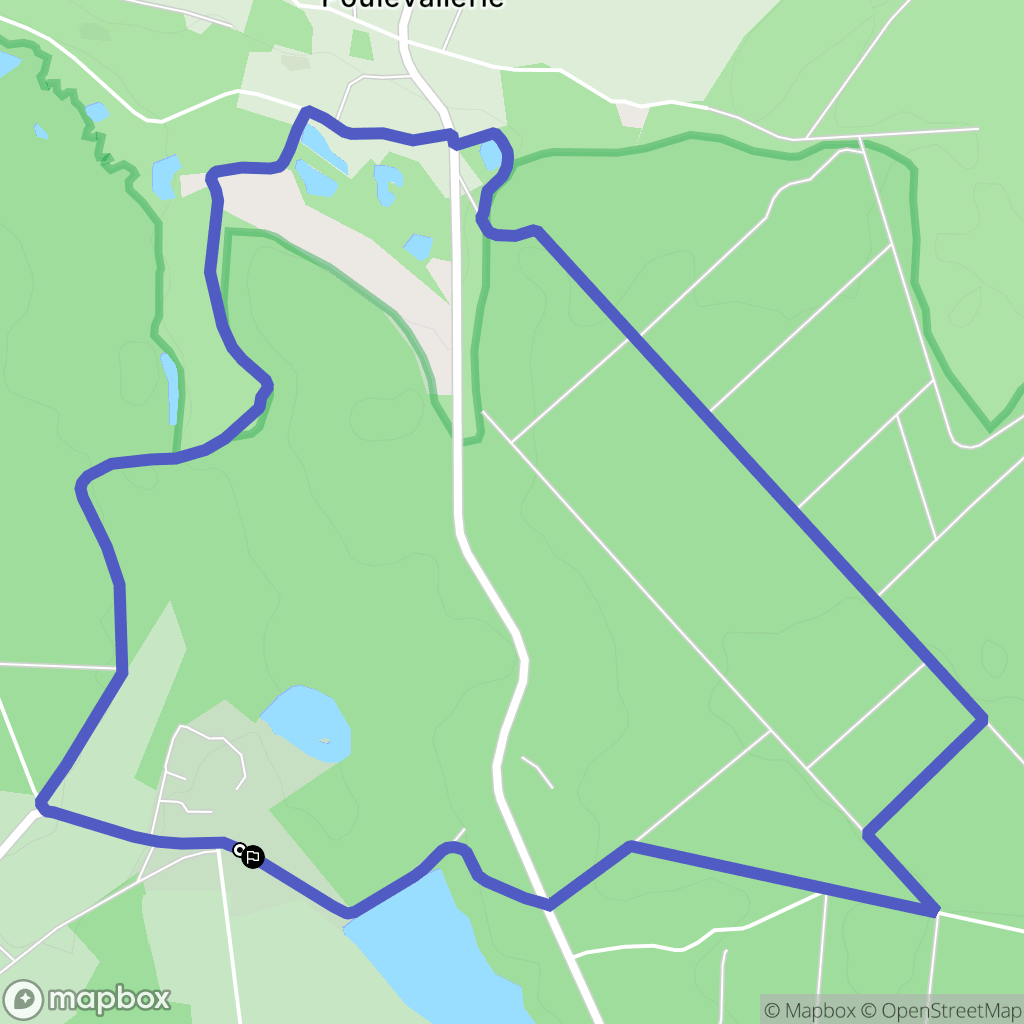 Soligny-la-Trappe : carte du parcours de randonnée - France