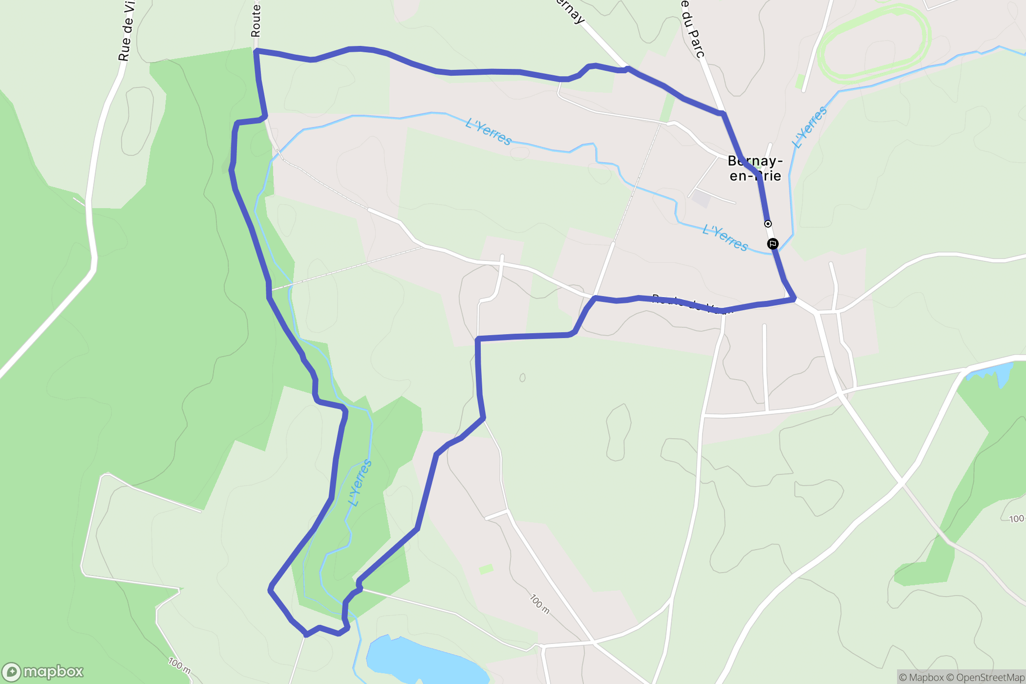 Bernay-Vilbert: routekaart voor buitenactiviteiten - France