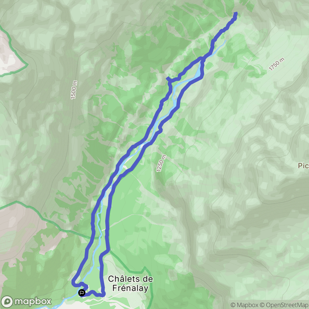 Sixt-Fer-à-Cheval : carte du parcours de randonnée - France