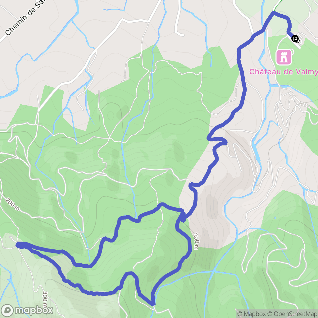 Argelès-sur-Mer : carte du parcours de randonnée - France