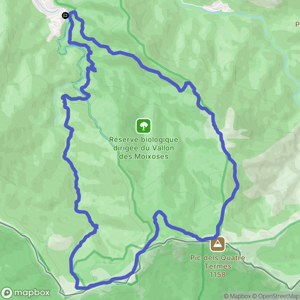 Sorède : carte du parcours de randonnée - France