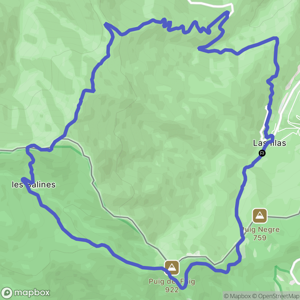 Maureillas-Las-Illas : carte du parcours de randonnée - France
