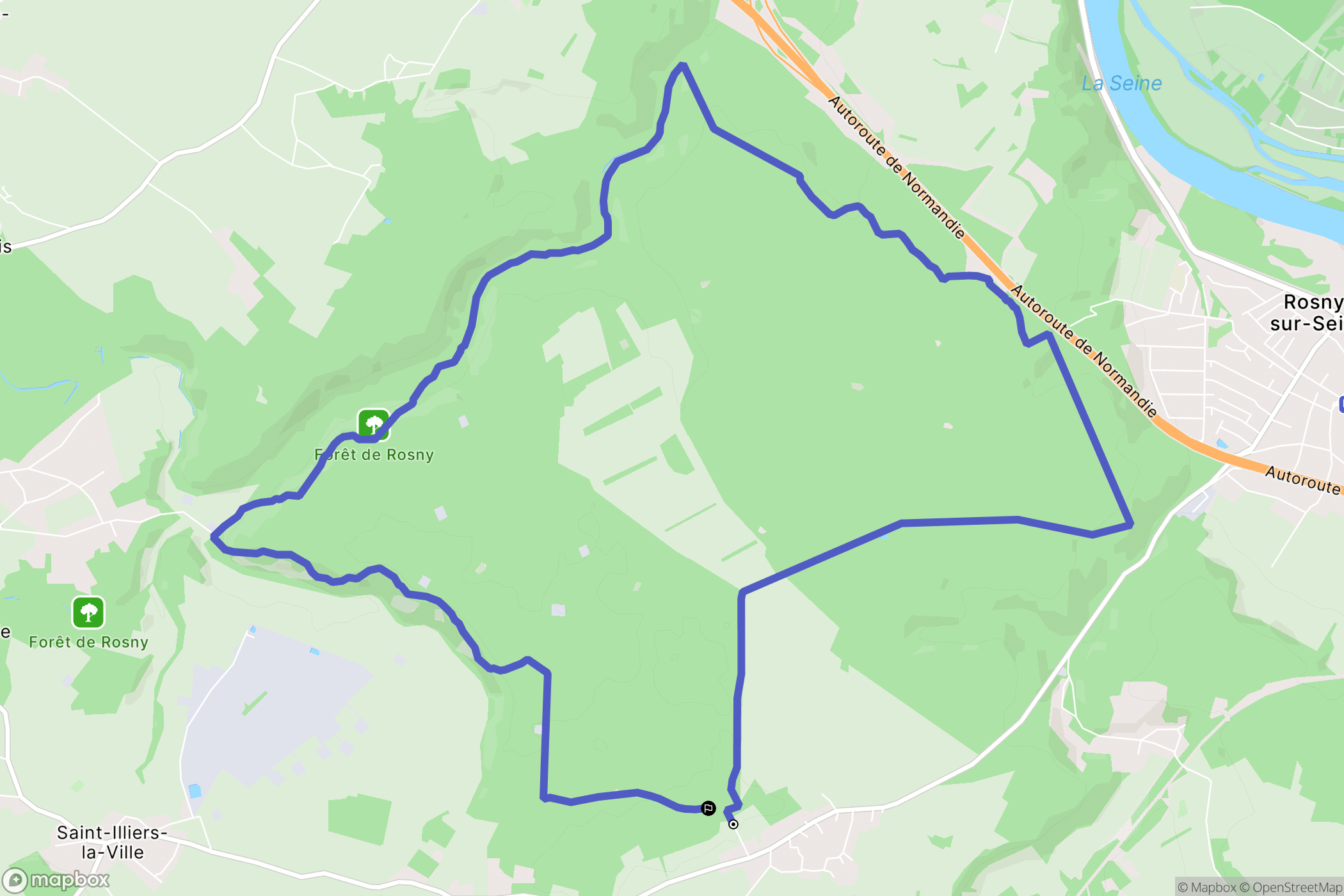Boissy-Mauvoisin : carte du parcours de randonnée - France
