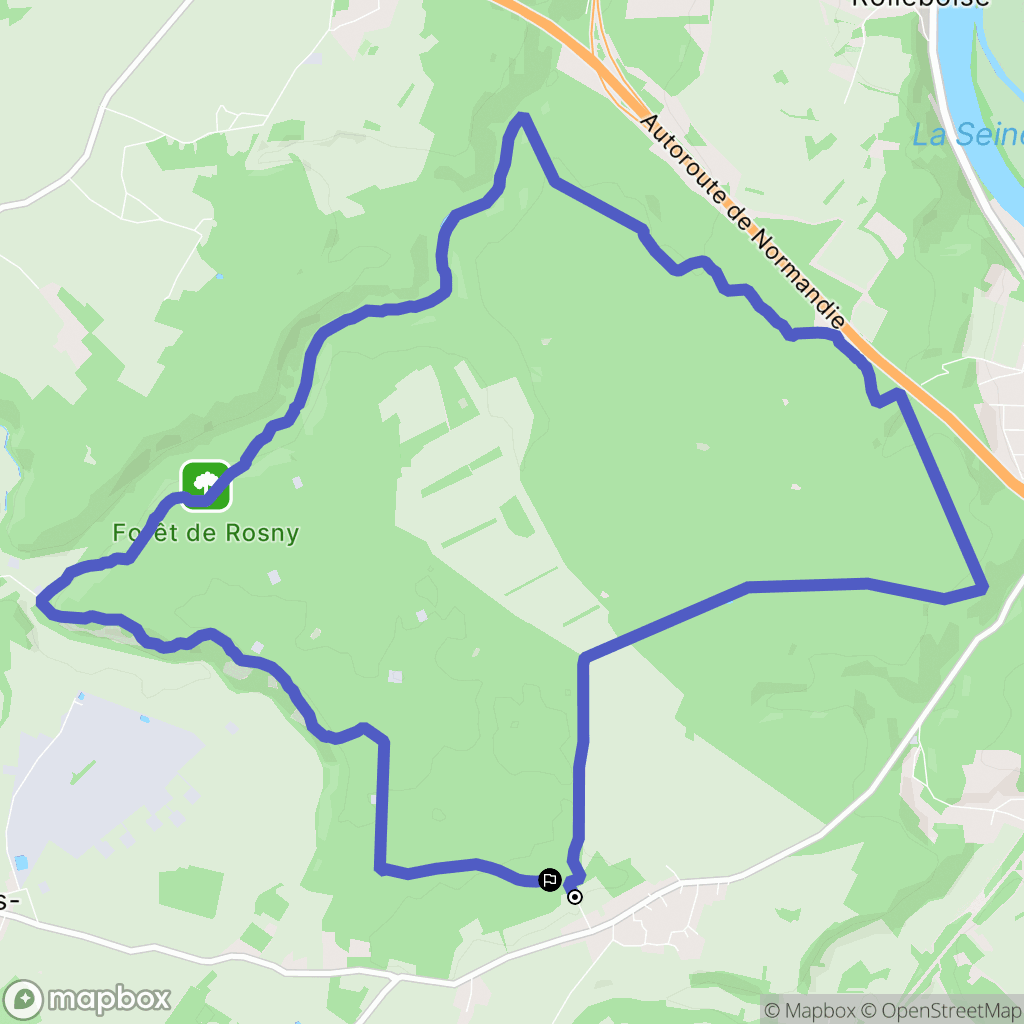 Boissy-Mauvoisin : carte du parcours de randonnée - France