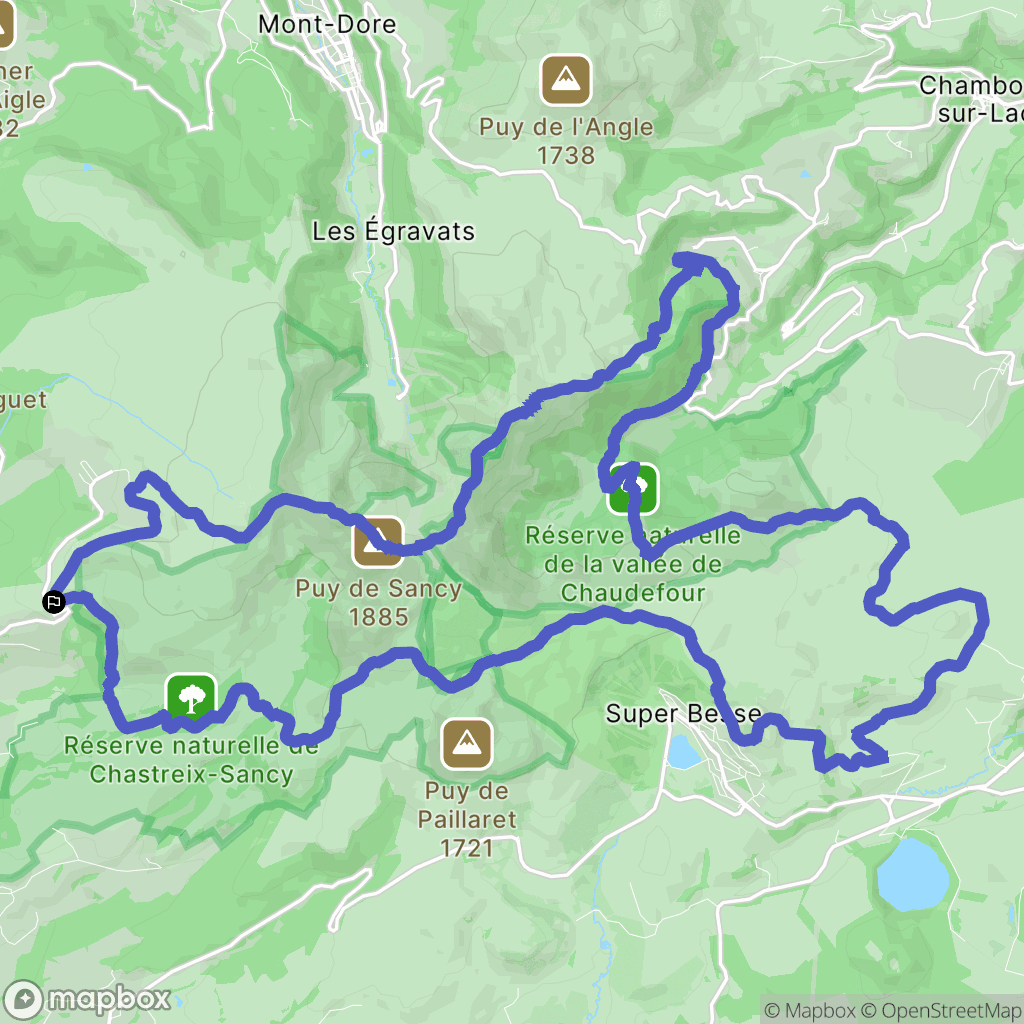 Chastreix: routekaart voor buitenactiviteiten - France