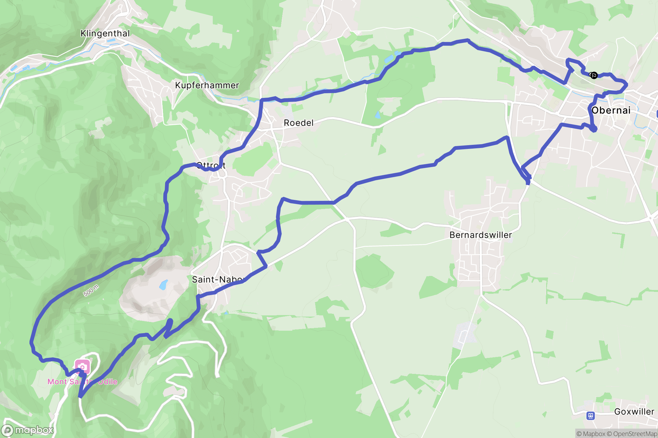 Obernai: routekaart voor buitenactiviteiten - France