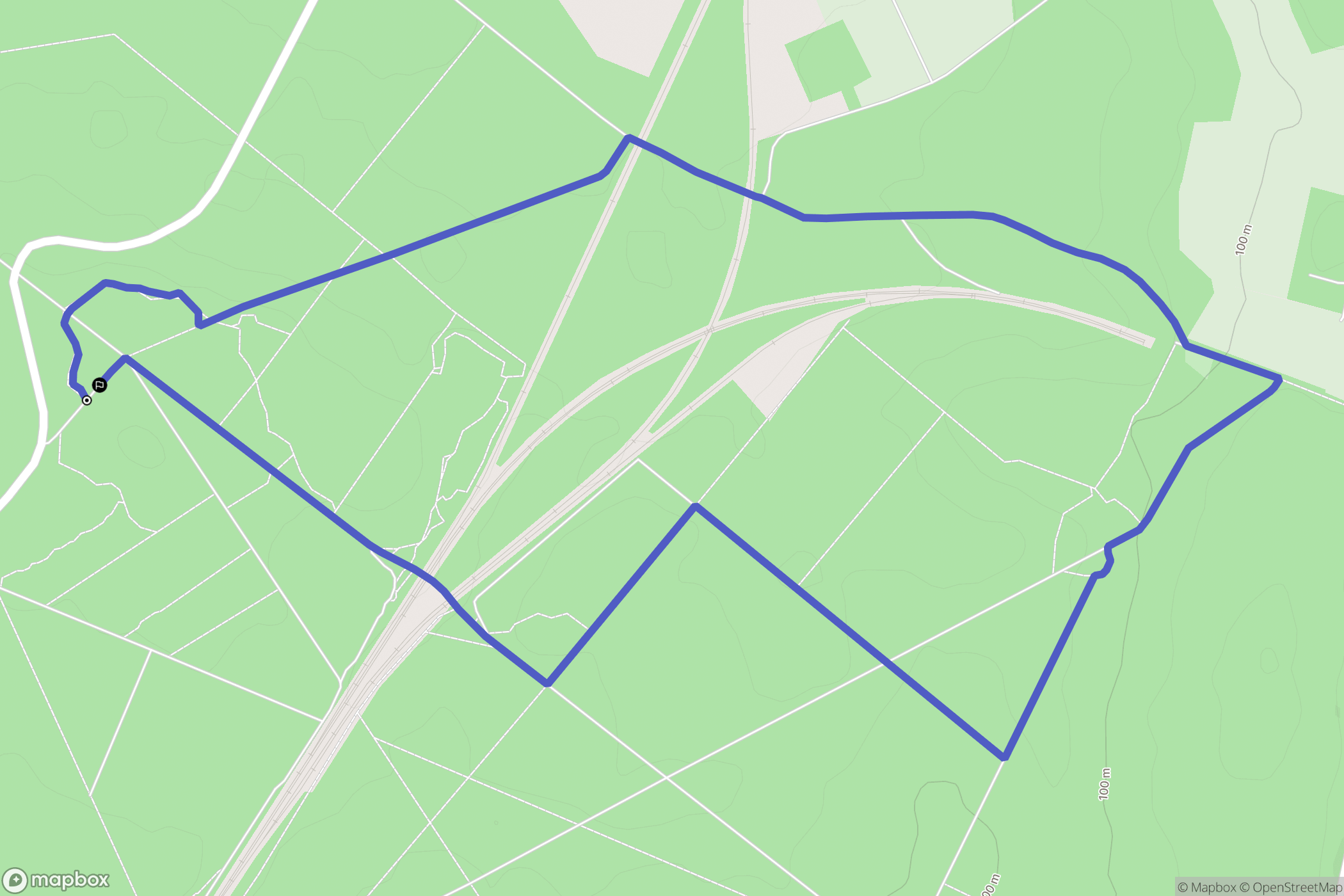 Germigny-l'Évêque : carte du parcours de randonnée - France