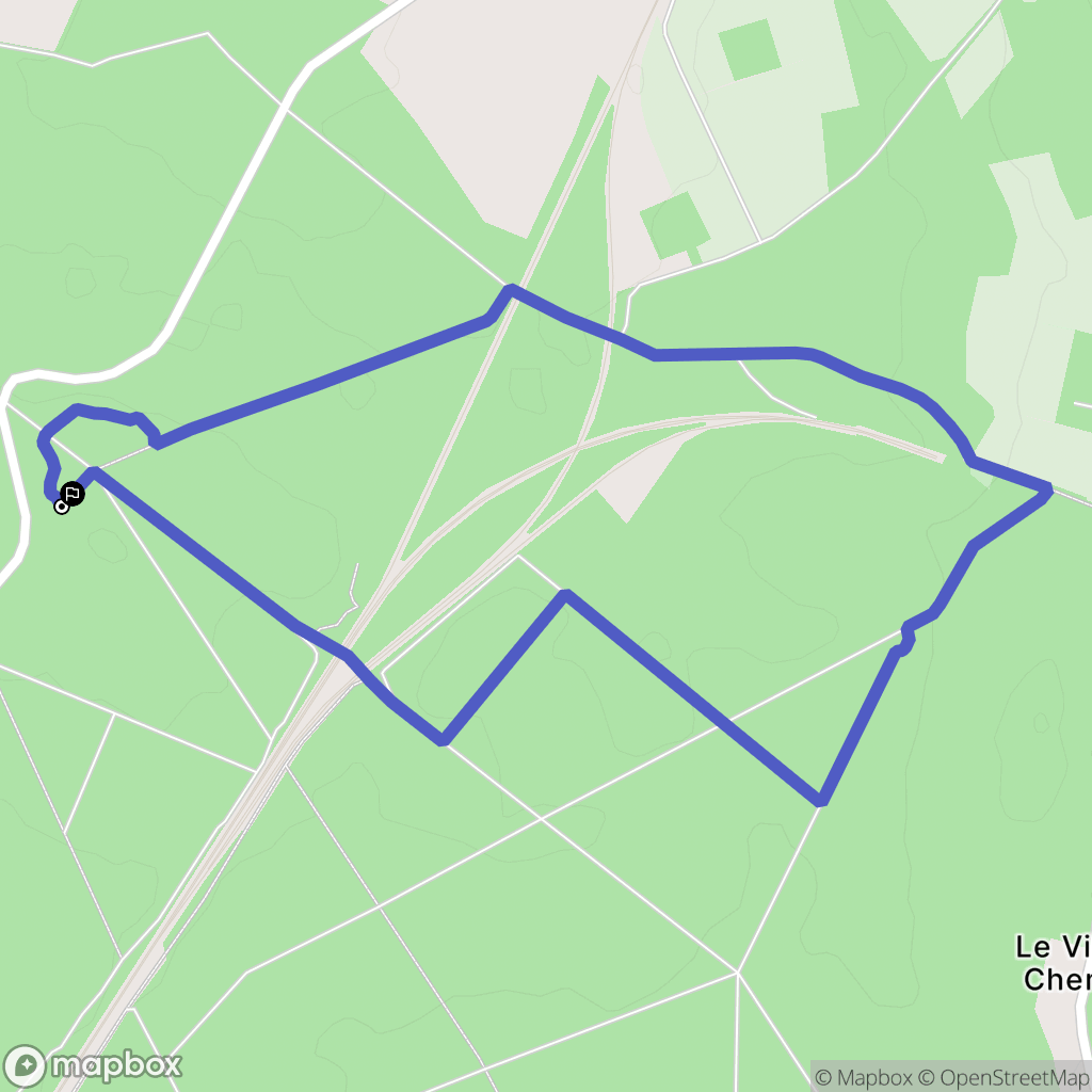 Germigny-l'Évêque : carte du parcours de randonnée - France