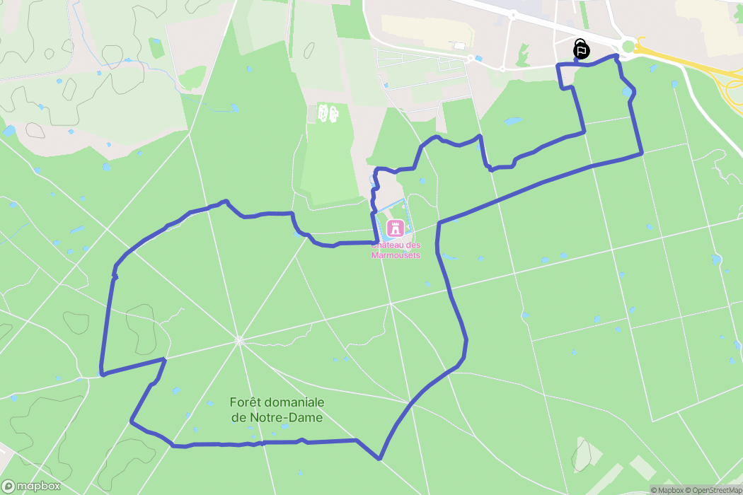 Pontault-Combault : carte du parcours de randonnée - France
