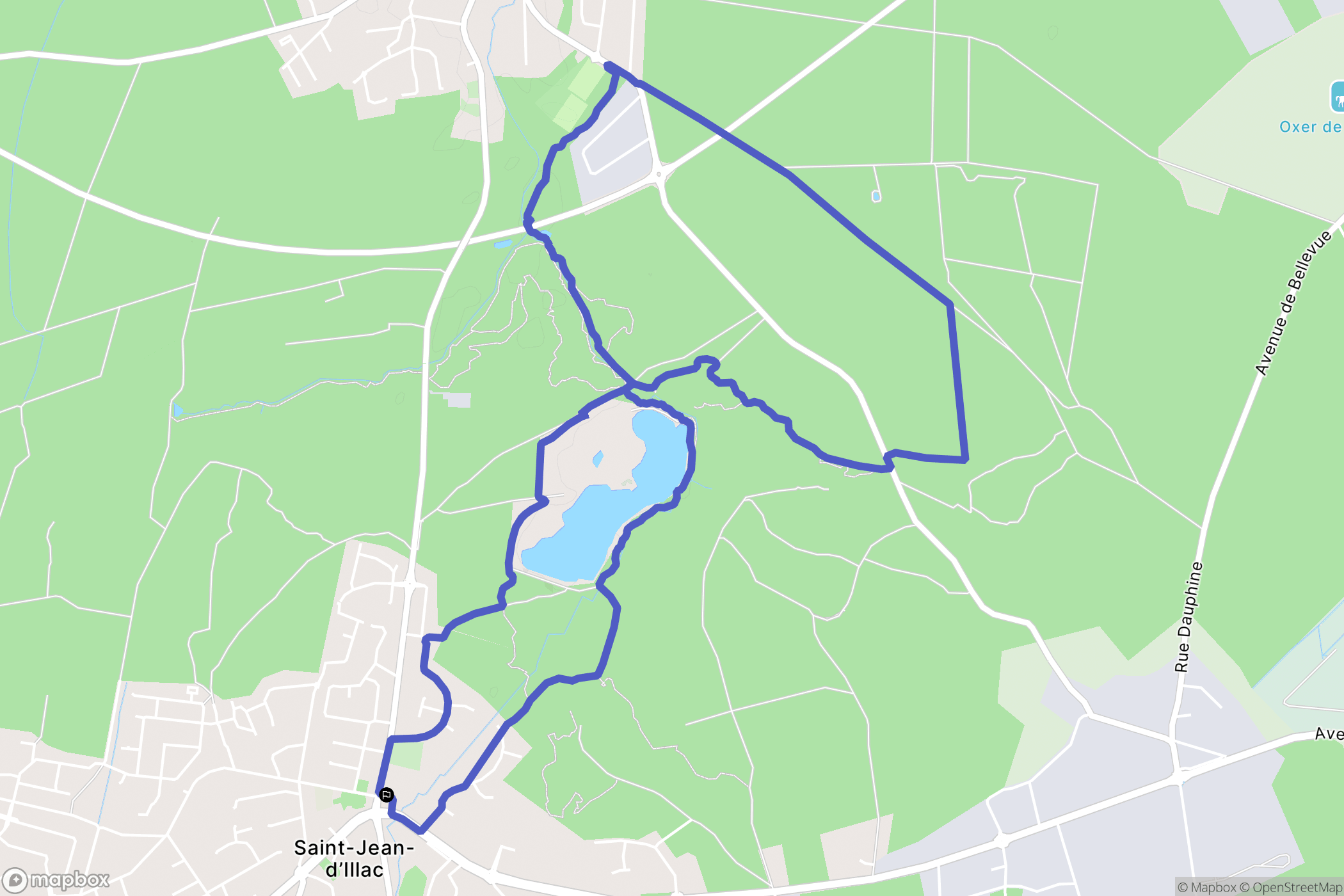 Saint-Jean-d'Illac: routekaart voor buitenactiviteiten - France