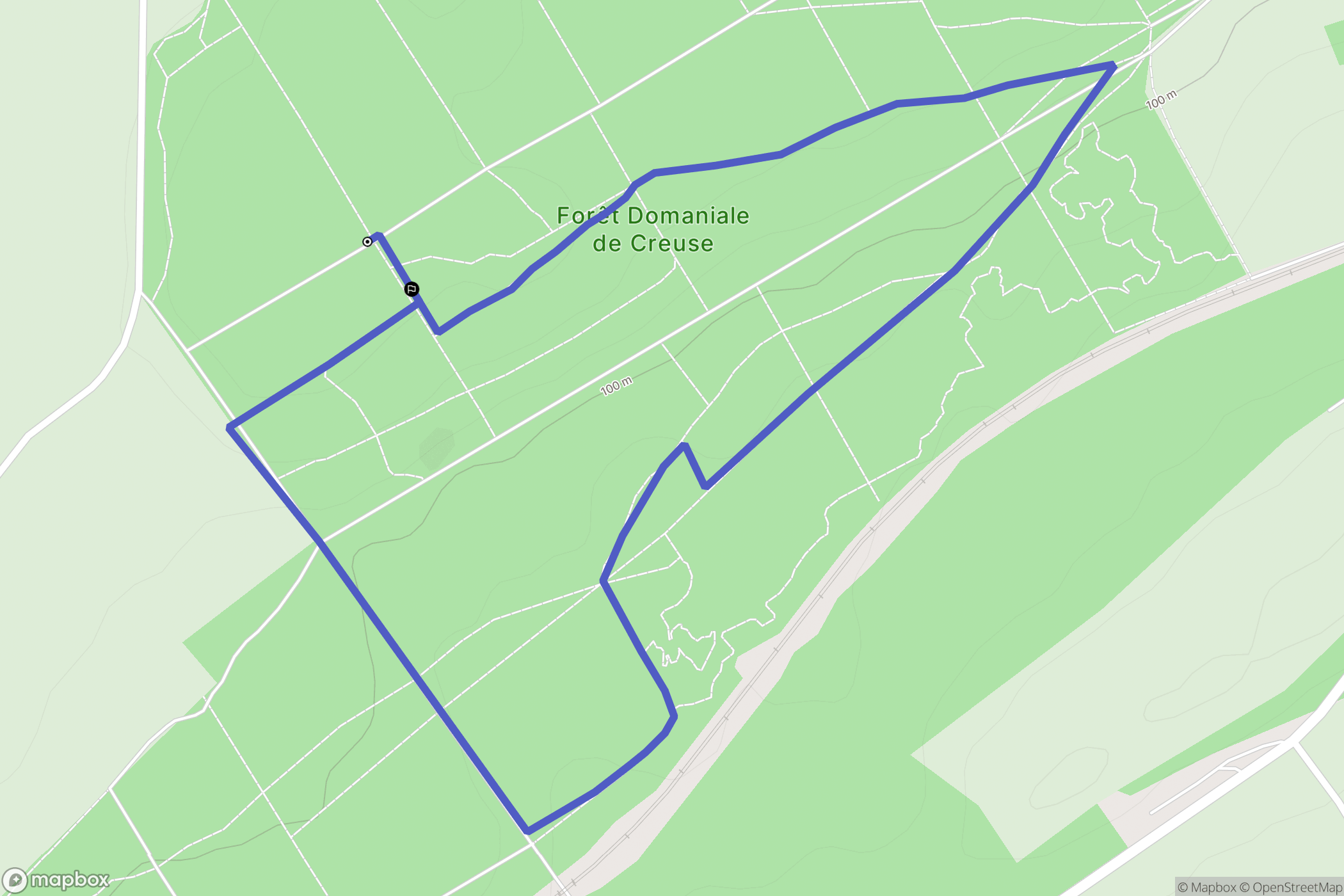 Bacouel-sur-Selle : carte du parcours de randonnée - France