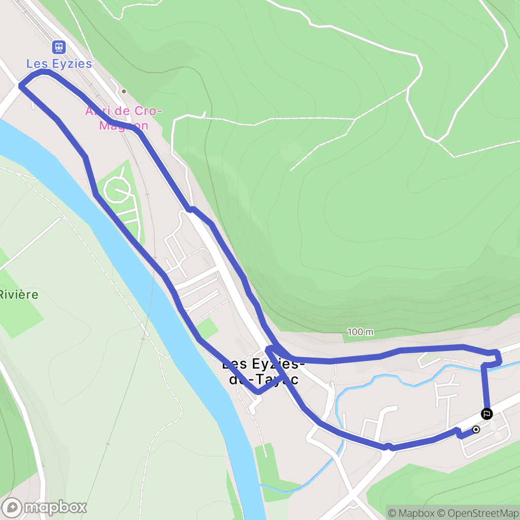 Les Eyzies-de-Tayac: routekaart voor buitenactiviteiten - France