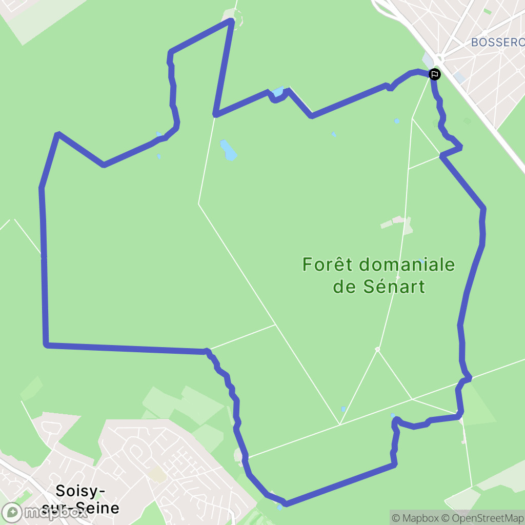 Brunoy : carte du parcours de randonnée - France