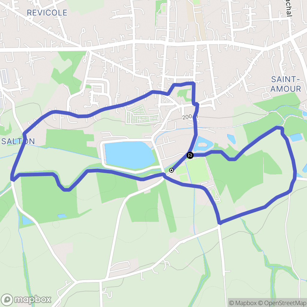 Anneyron : carte du parcours de randonnée - France