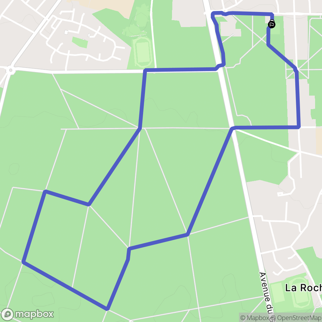 La Rochette : carte du parcours de randonnée - France