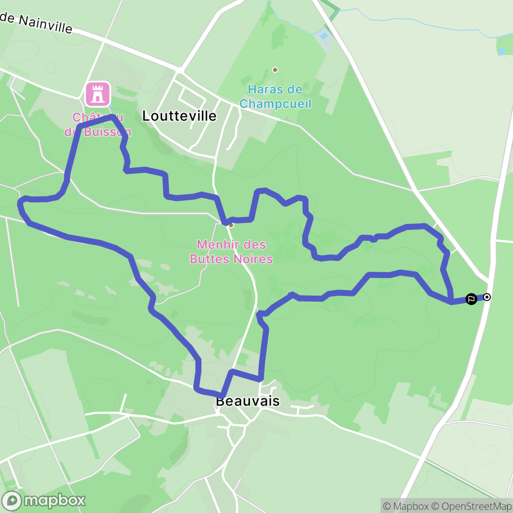 Champcueil : carte du parcours de randonnée - France
