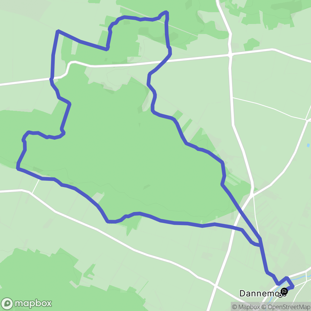 Dannemois : carte du parcours de randonnée - France