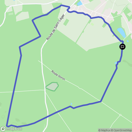 Saint-Léger-en-Yvelines : carte du parcours de randonnée - France