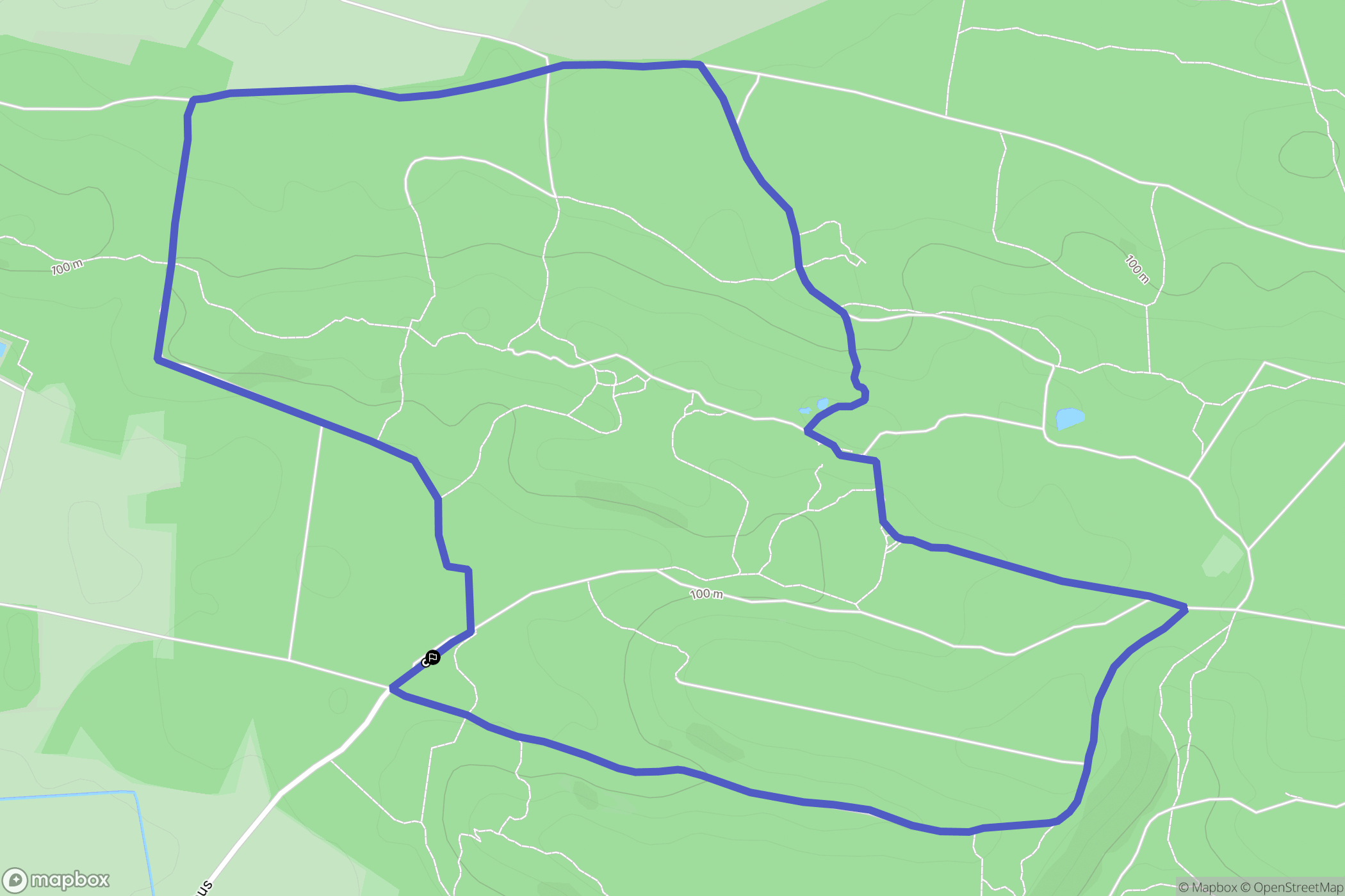 Milly-la-Forêt : carte du parcours de randonnée - France