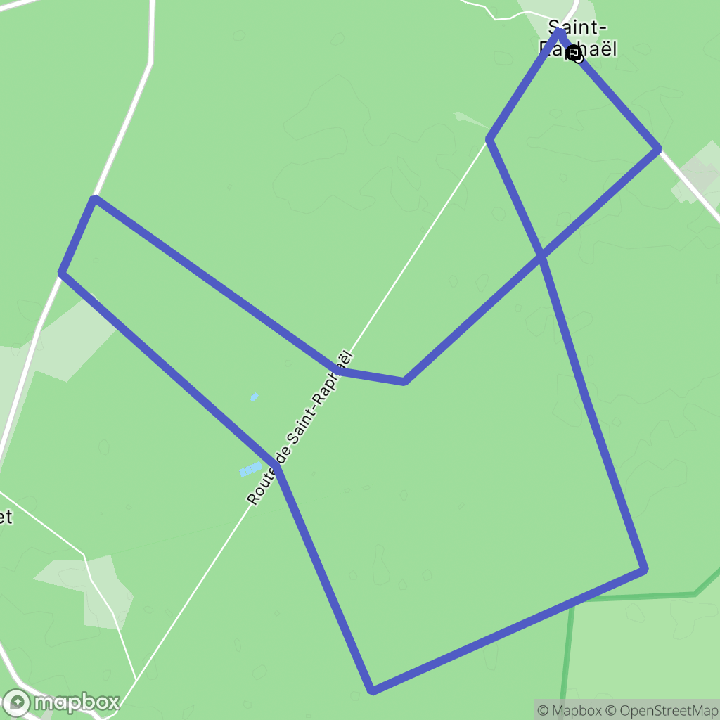 Avensan : carte du parcours de randonnée - France