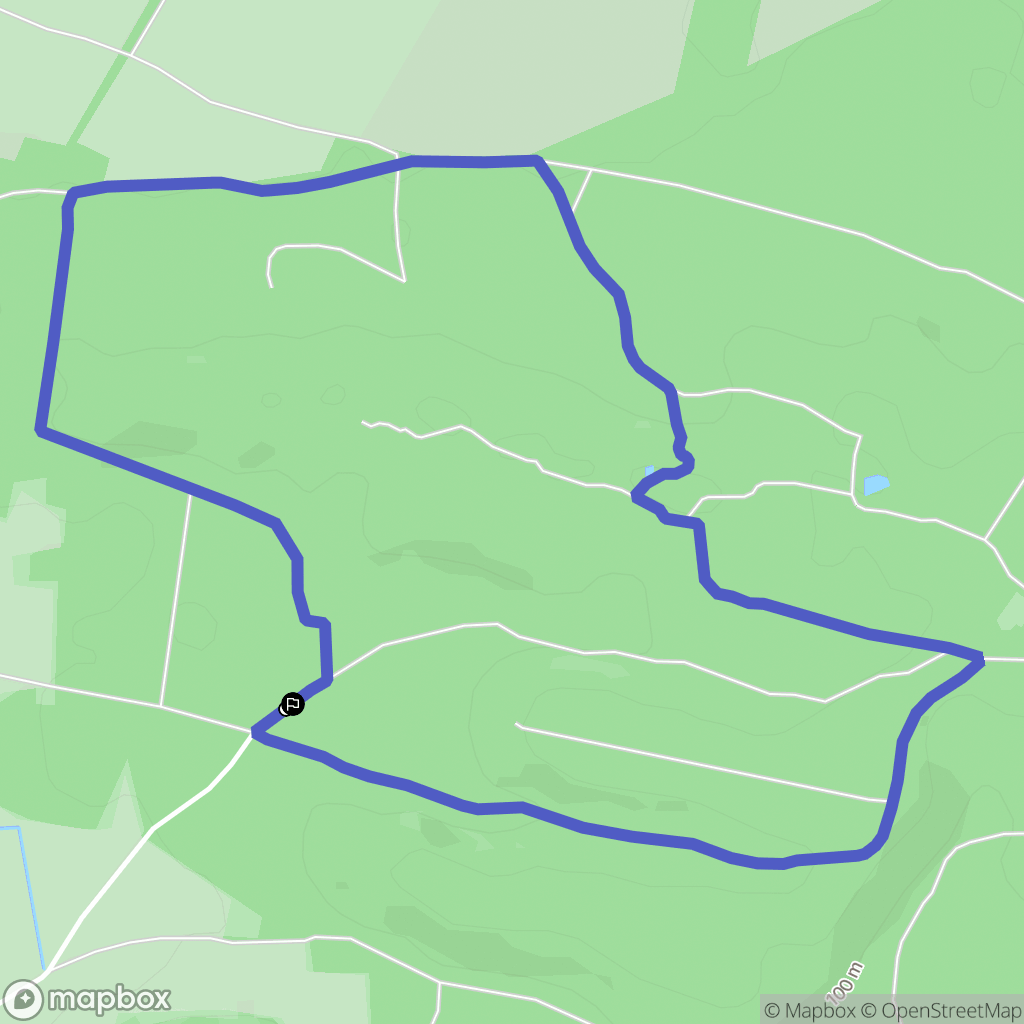 Milly-la-Forêt : carte du parcours de randonnée - France