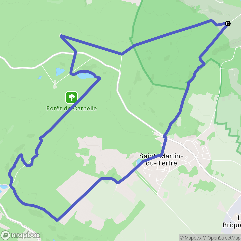 Viarmes : carte du parcours de randonnée - France