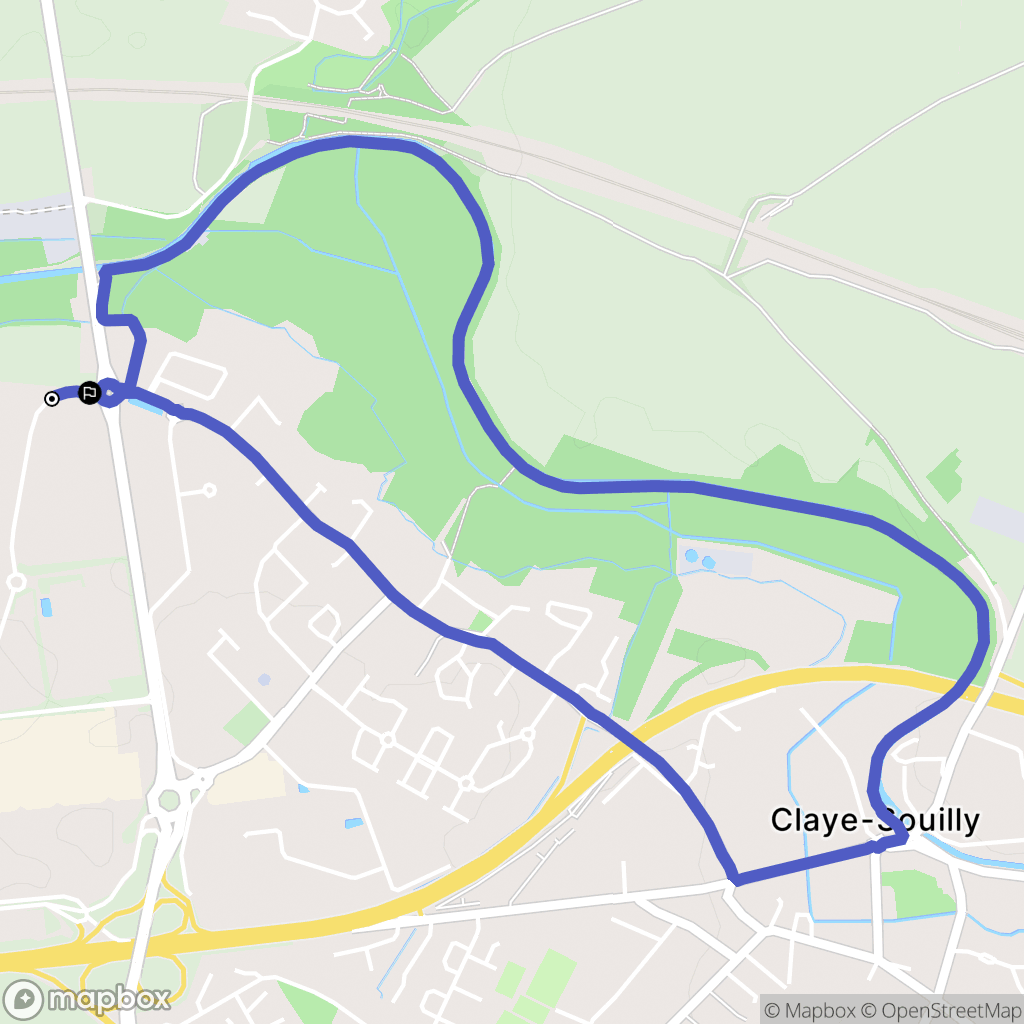 Claye-Souilly : carte du parcours de randonnée - France