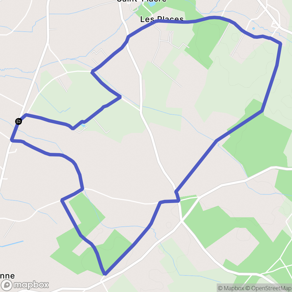 Braud-et-Saint-Louis : carte du parcours de randonnée - France
