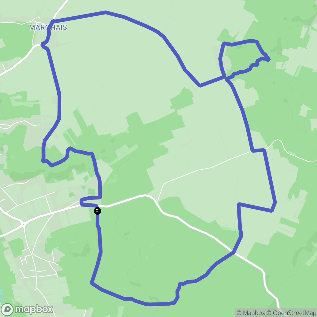 Boutigny-sur-Essonne : carte du parcours de randonnée - France