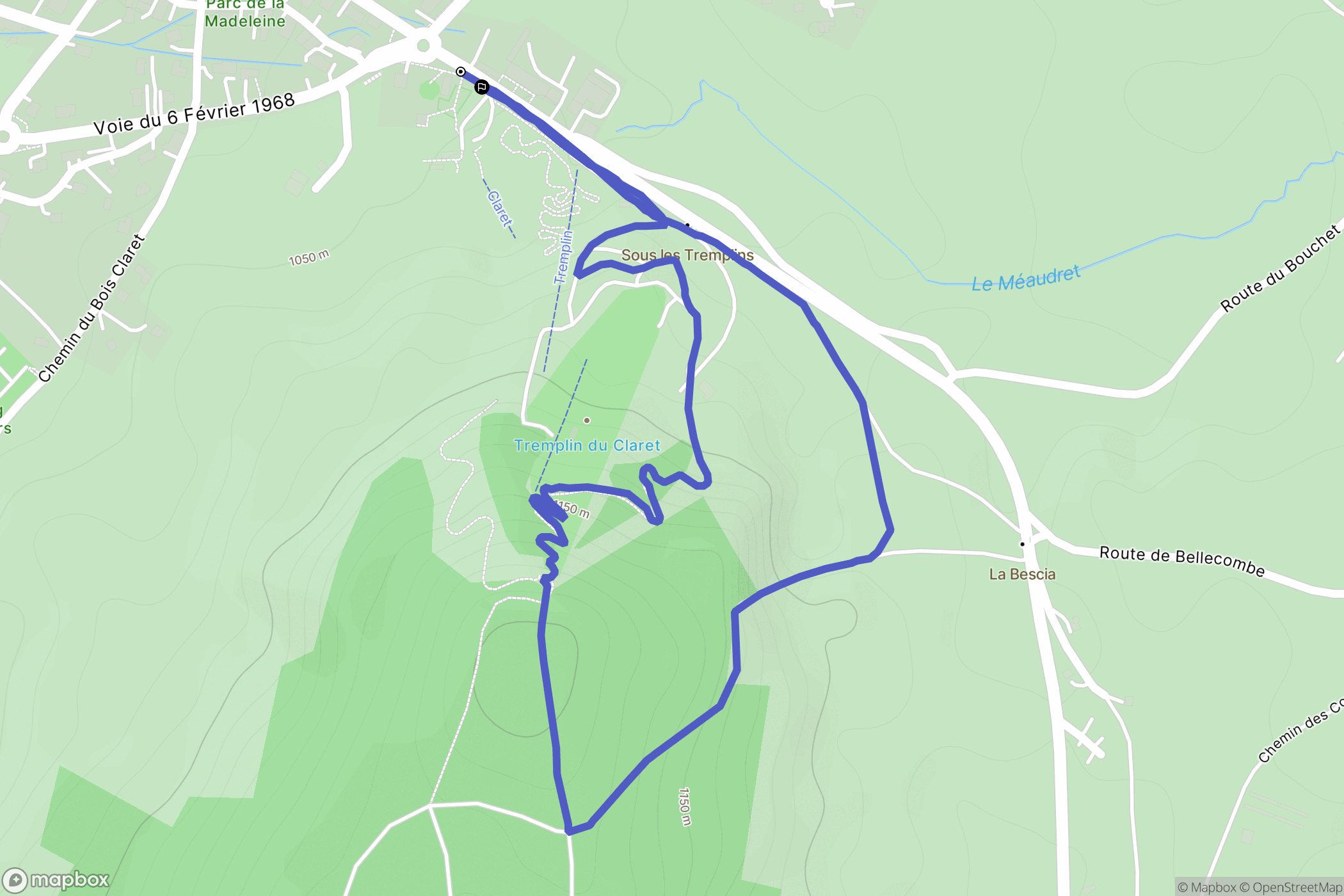 Autrans: routekaart voor buitenactiviteiten - France